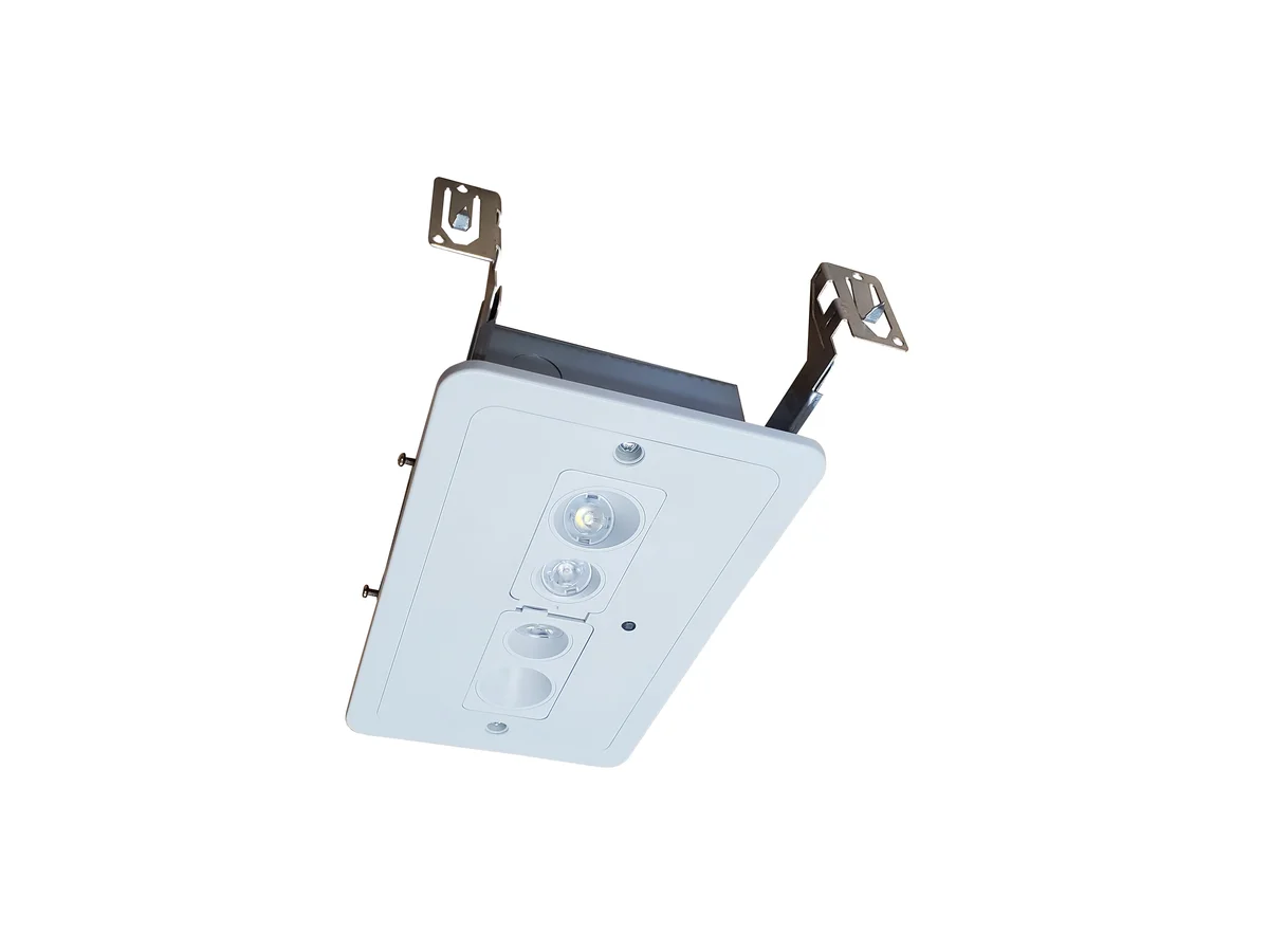 LED Recessed Emergency Light, 120-277V, Black or White Finish - Image 2
