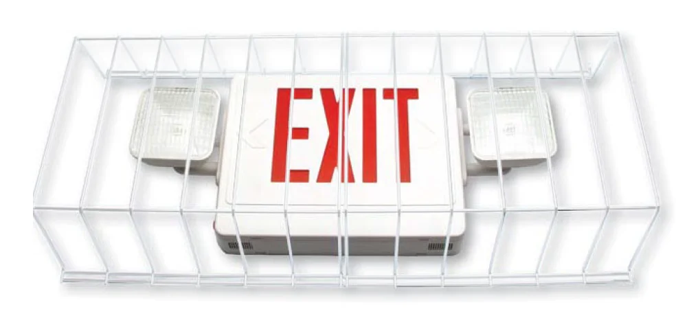 Wire Guard For Use With Emergency Lights, Exit Lights & Cast Aluminum Exit Lights - Image 3