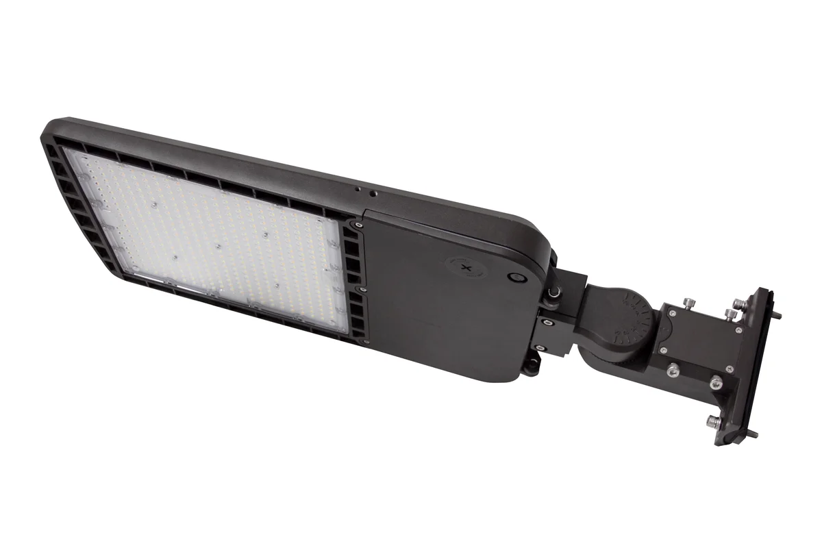 LED Area/Parking Lot Light, 43,360 Lumen Max, Wattage & CCT Selectable, Type II, III, IV, or V Optics, 120-277V