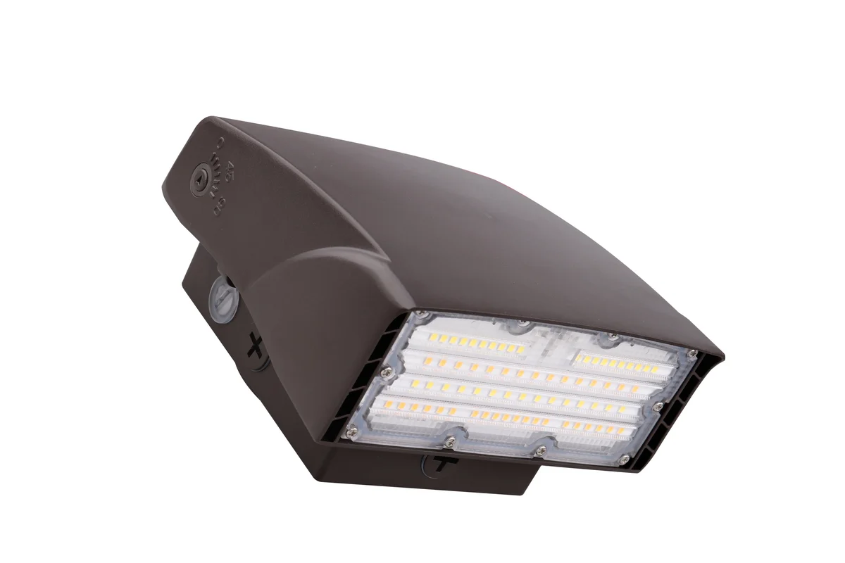 LED Adjustable Wall Pack, 4050 Lumen Max, Wattage and CCT Selectable, Integrated Photocell, 120-277V, Bronze Finish - Image 4
