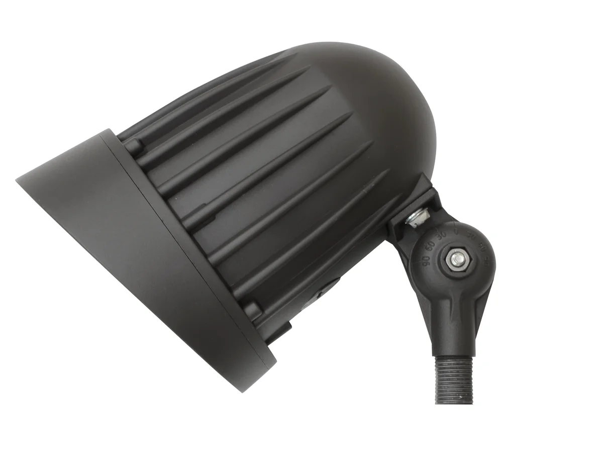 LED Bullet Flood Light, 3200 Lumen Max, Wattage and CCT Selectable, 25° and 45° Optic, Integrated Photocell, Knuckle Mount, 120-277V, Bronze - Image 4