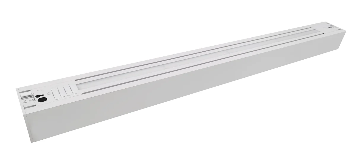 4 FT LED Direct/Indirect Suspended Linear Fixture, 4" Wide, 5750 Lumen Max, Wattage and CCT Selectable, 120-277V, White or Black Finish - Image 11