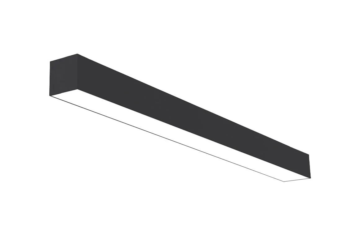 4 FT LED Direct/Indirect Suspended Linear Fixture, 4" Wide, 5750 Lumen Max, Wattage and CCT Selectable, 120-277V, White or Black Finish - Image 6