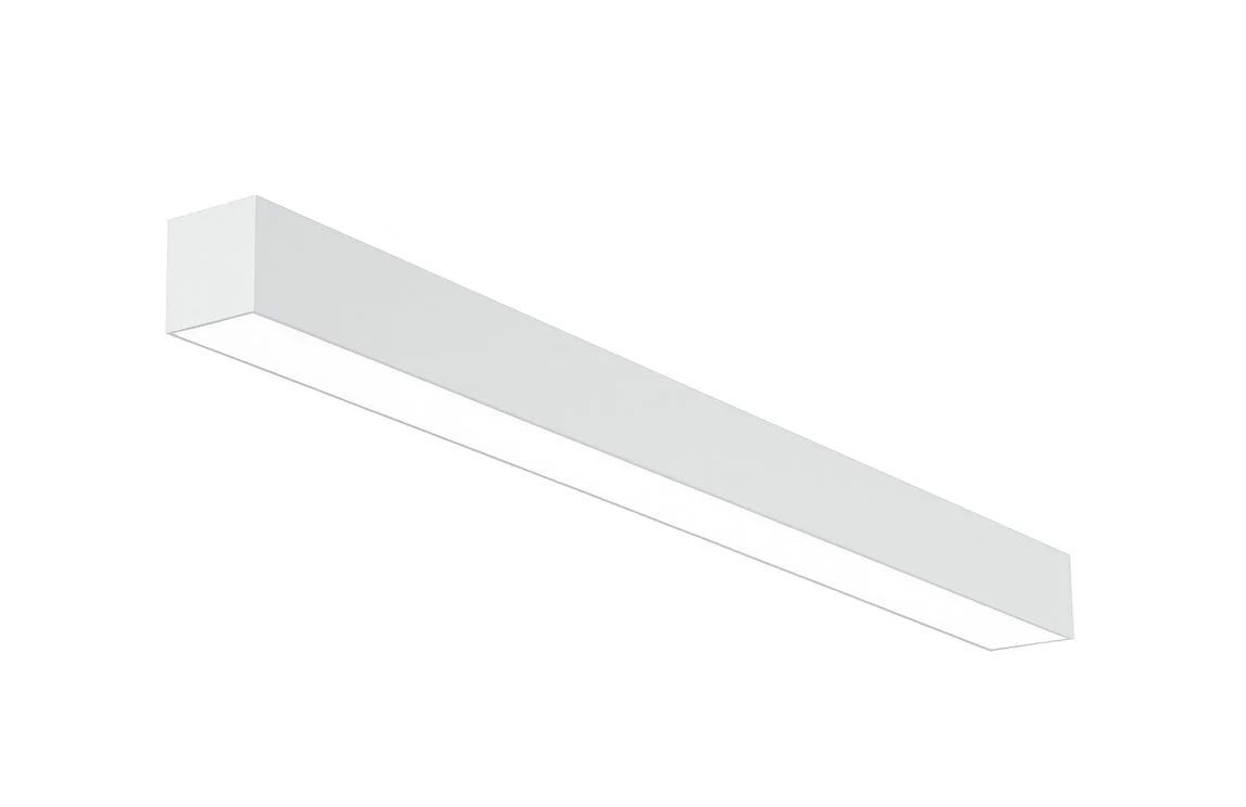 4 FT LED Direct/Indirect Suspended Linear Fixture, 4" Wide, 5750 Lumen Max, Wattage and CCT Selectable, 120-277V, White or Black Finish - Image 9