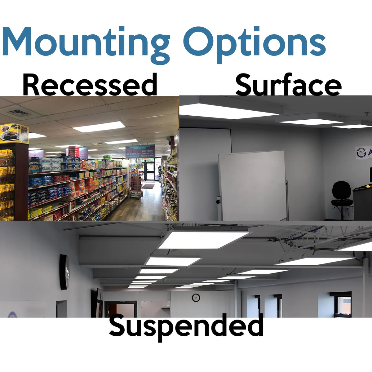 2 x 2 Foot Back Lit LED Flat Panel, 5000 Lumens, Selectable Wattage and CCT, Dimmable, 120-277V - Image 4