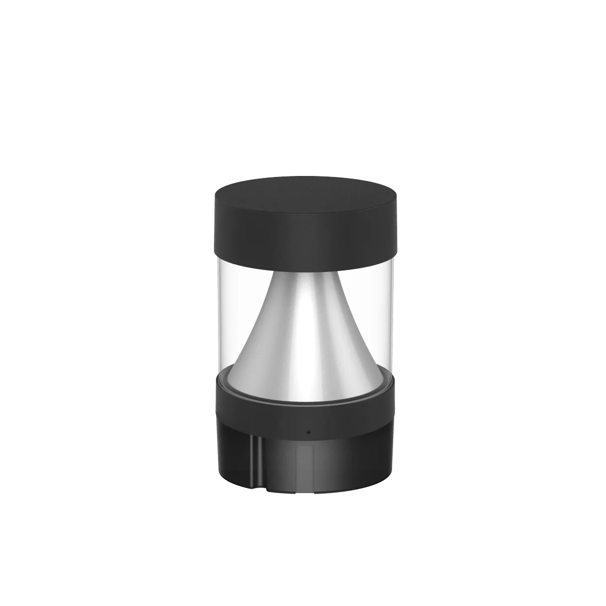 Commercial LED Bollard Light - 3360LM Max, CCT & Wattage Selectable, Flat Top Cone Reflector, Modular, 6-8" Retrofit Base, Black or Bronze - Image 10
