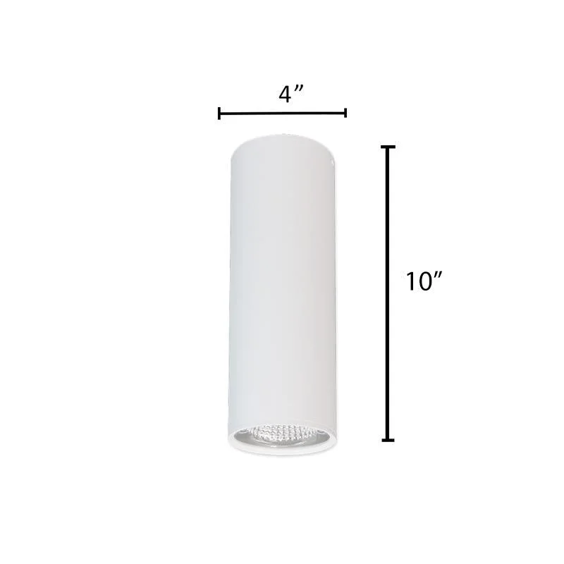 4" LED Architectural Cylinder Light Fixture, 1680 Lumens, Wattage and CCT Selectable, 120-277V, White Finish - Image 3