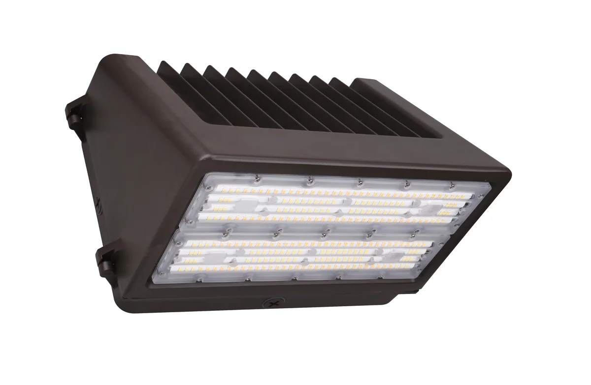 LED Full Cutoff Wall Pack, 17,400 Lumen Max, Wattage and CCT Selectable, Integrated Photocell, 120-277V