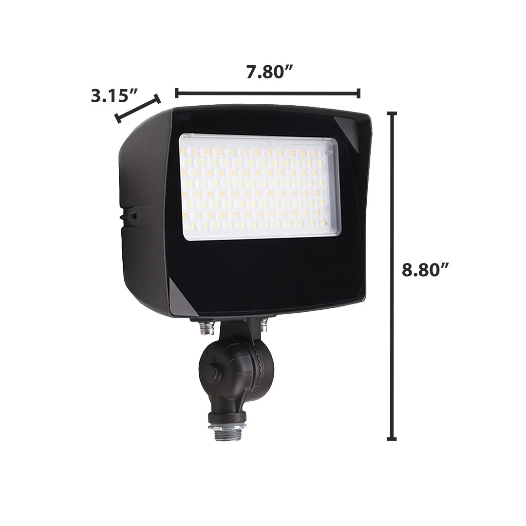 LED Flood Light, 5250 Lumen Max, Wattage, CCT and Optic Selectable, Integrated Photocell, 120-277V - Image 3