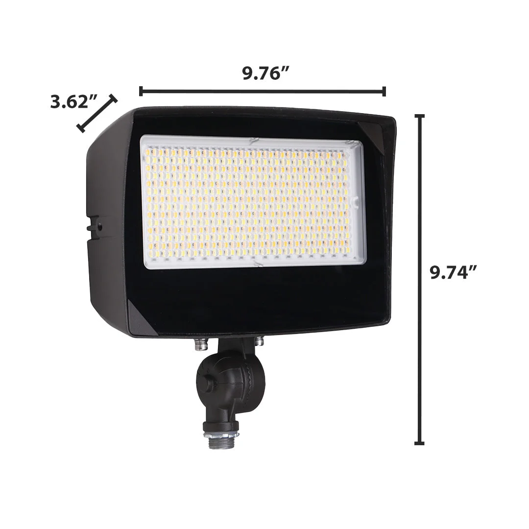 LED Flood Light, 9000 Lumen Max, Wattage, CCT and Optic Selectable, Integrated Photocell, 120-277V - Image 3