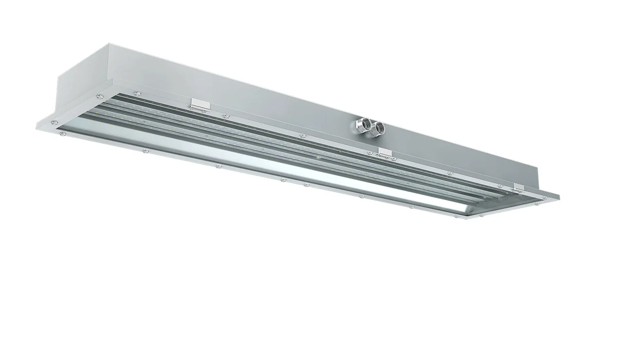 LED Hazardous Location Paint Booth Light, Class 1 Division 2, 5600 Lumens, 40W, 100-277V - Image 4