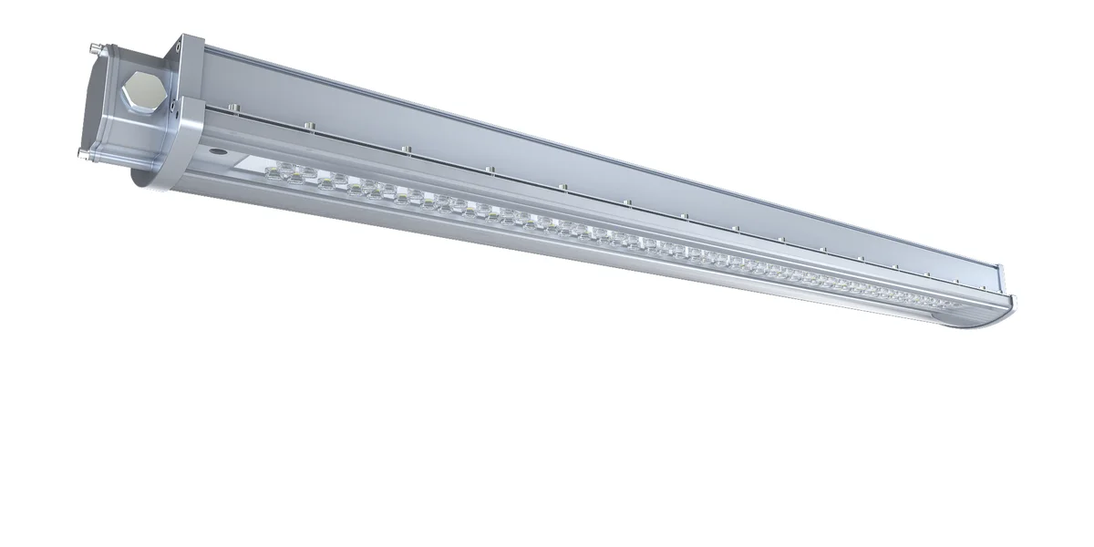4FT LED Linear Explosion Proof Light, Class 1 Division 2, 60W, 8400 Lumens, 5000K, 120° Beam Angle, 100-277V