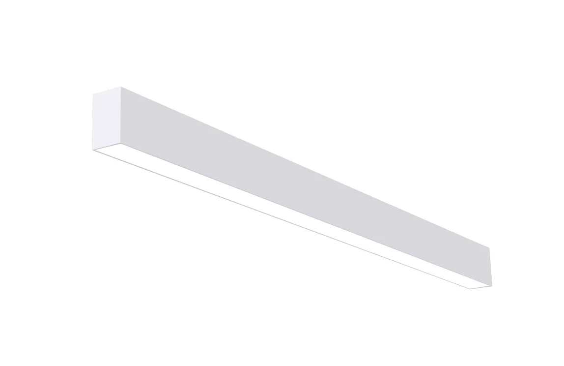 4 FT LED Direct/Indirect Suspended Linear Fixture, 2" Wide, 4600 Lumen Max, Wattage and CCT Selectable, 120-277V, White or Black Finish - Image 8