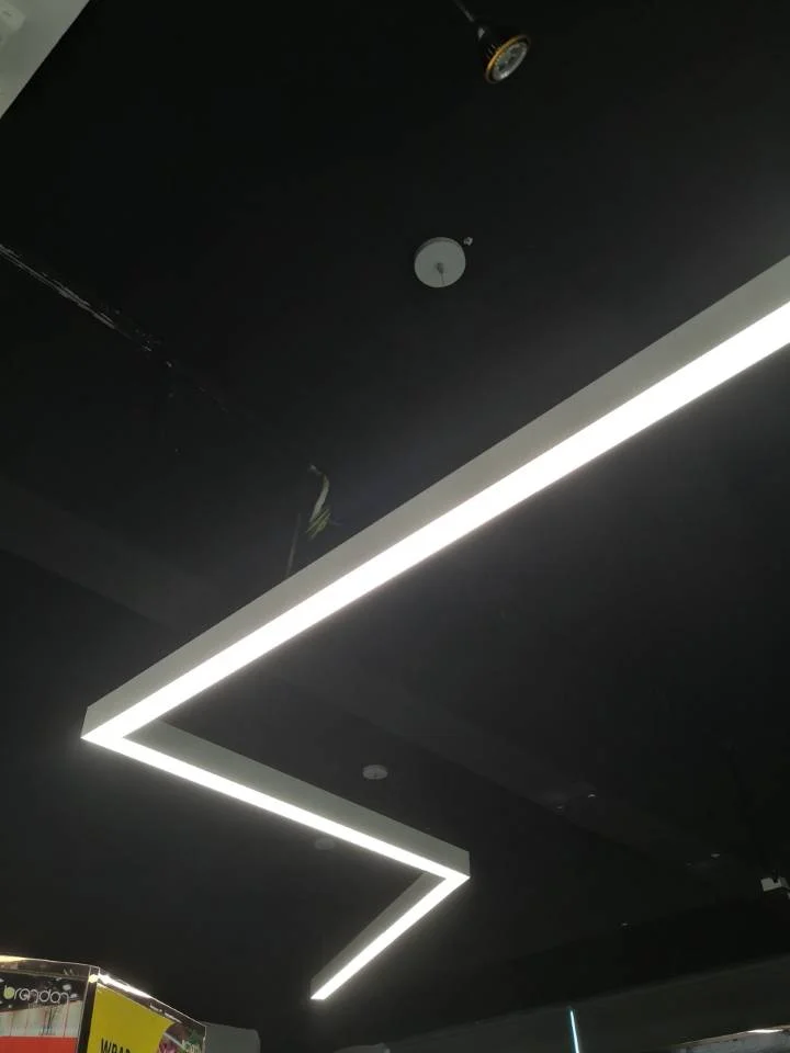 8 FT LED Direct/Indirect Suspended Linear Fixture, 2" Wide, 9200 Lumen Max, Wattage and CCT Selectable, 120-277V, White or Black Finish - Image 5