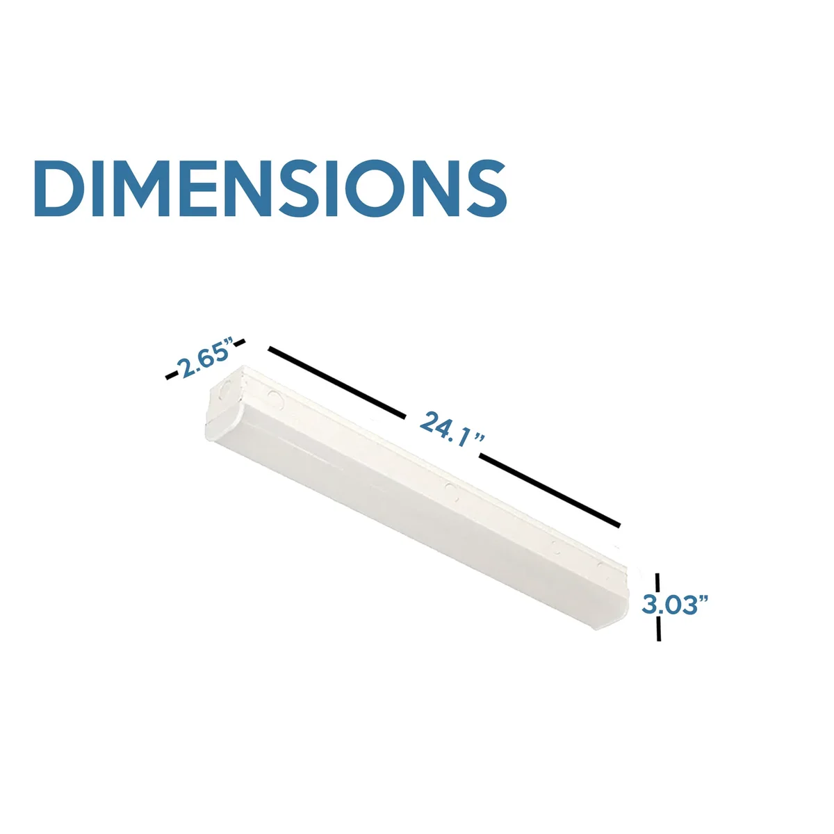 2FT LED Narrow Strip Light, 2580 Lumen Max, Wattage and CCT Selectable, 120-277V - Image 3