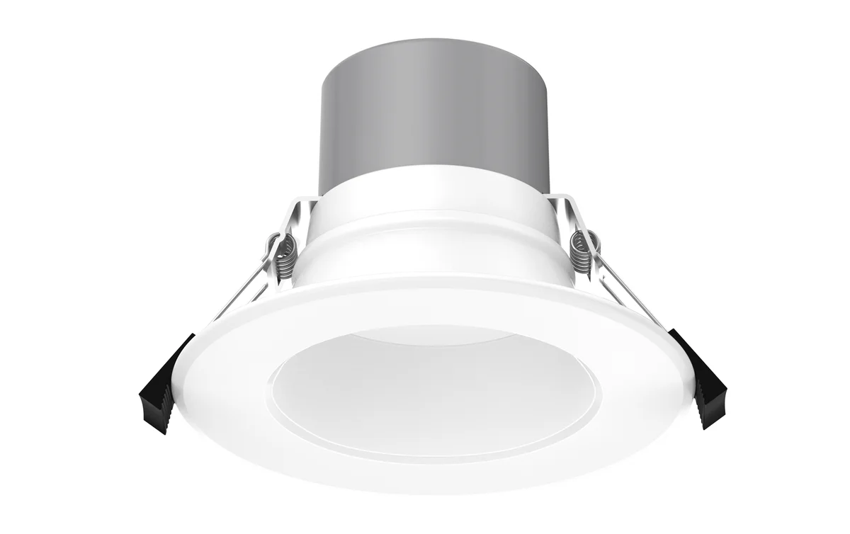 4" LED Round Commercial Downlight, 1600 Lumen Max, Wattage & CCT Selectable, 120-277V