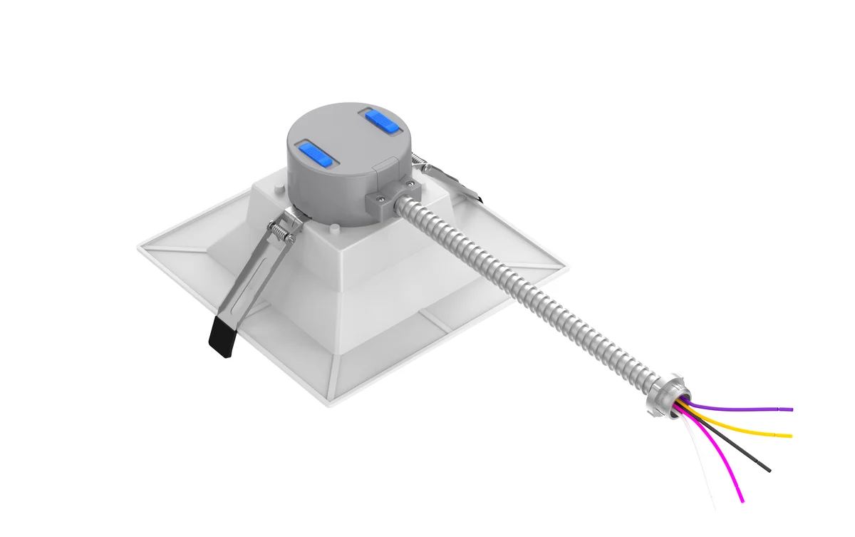 6" LED Square Commercial Downlight, 3150 Lumen Max, Wattage & CCT Selectable, 120-277V - Image 4