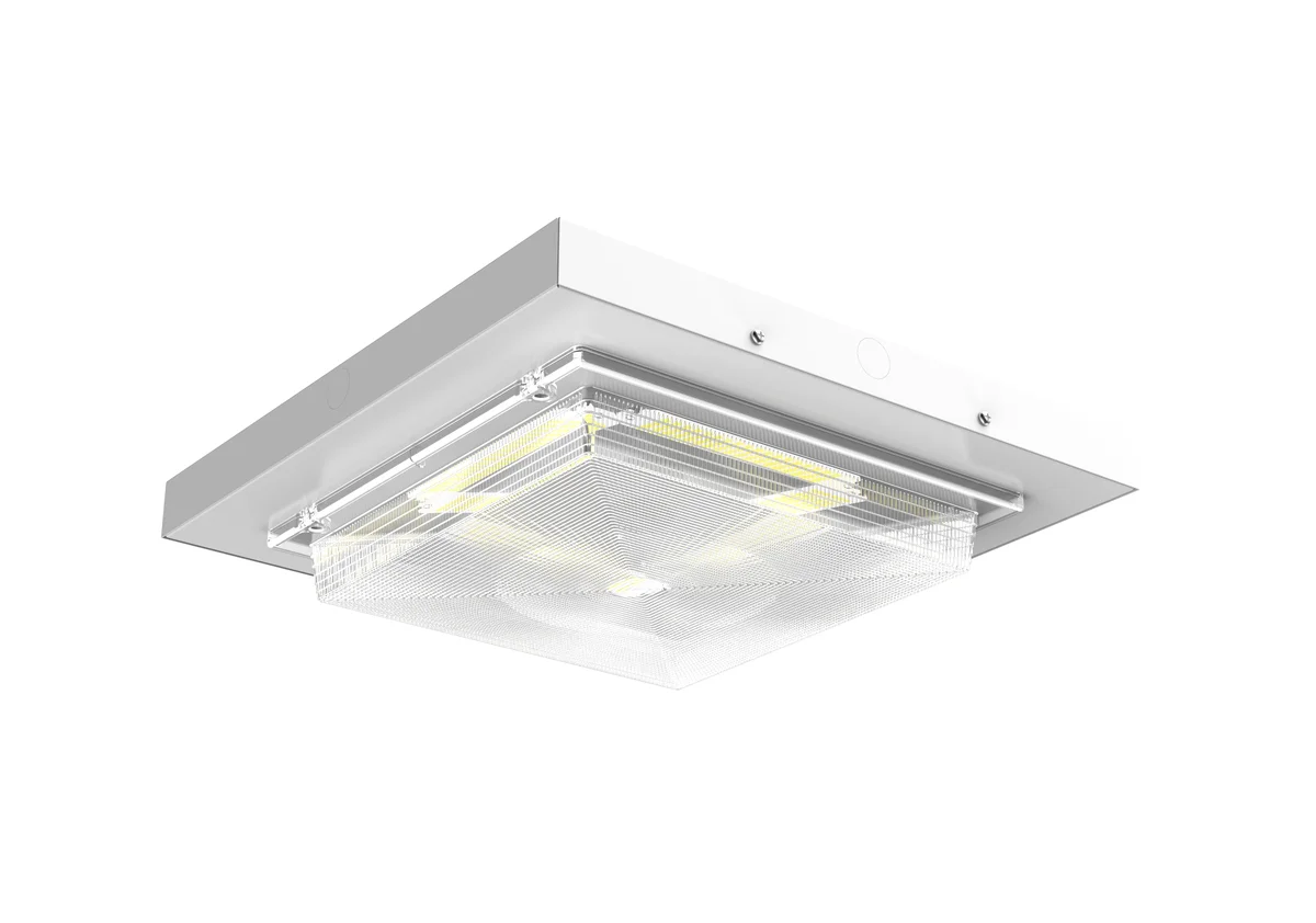 LED Canopy Light, 7700 Lumens, CCT and Wattage Selectable, 120-277V