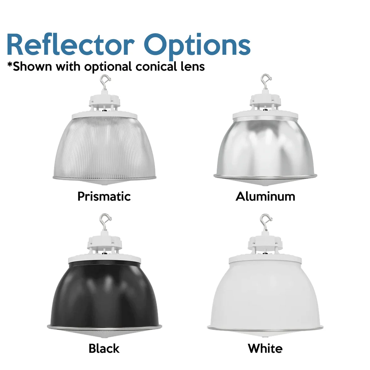 Static LED UFO High Bay, 22,500 Lumens, 150 Watt, 5000K, 120-277V, White Finish - Image 6