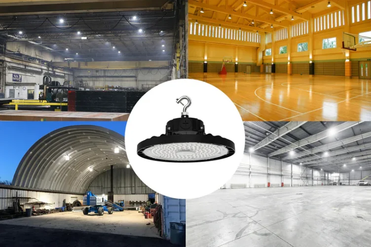 Static LED UFO High Bay, 30,000 Lumens, 200 Watt, 5000K, 120-277V, Black Finish - Image 4