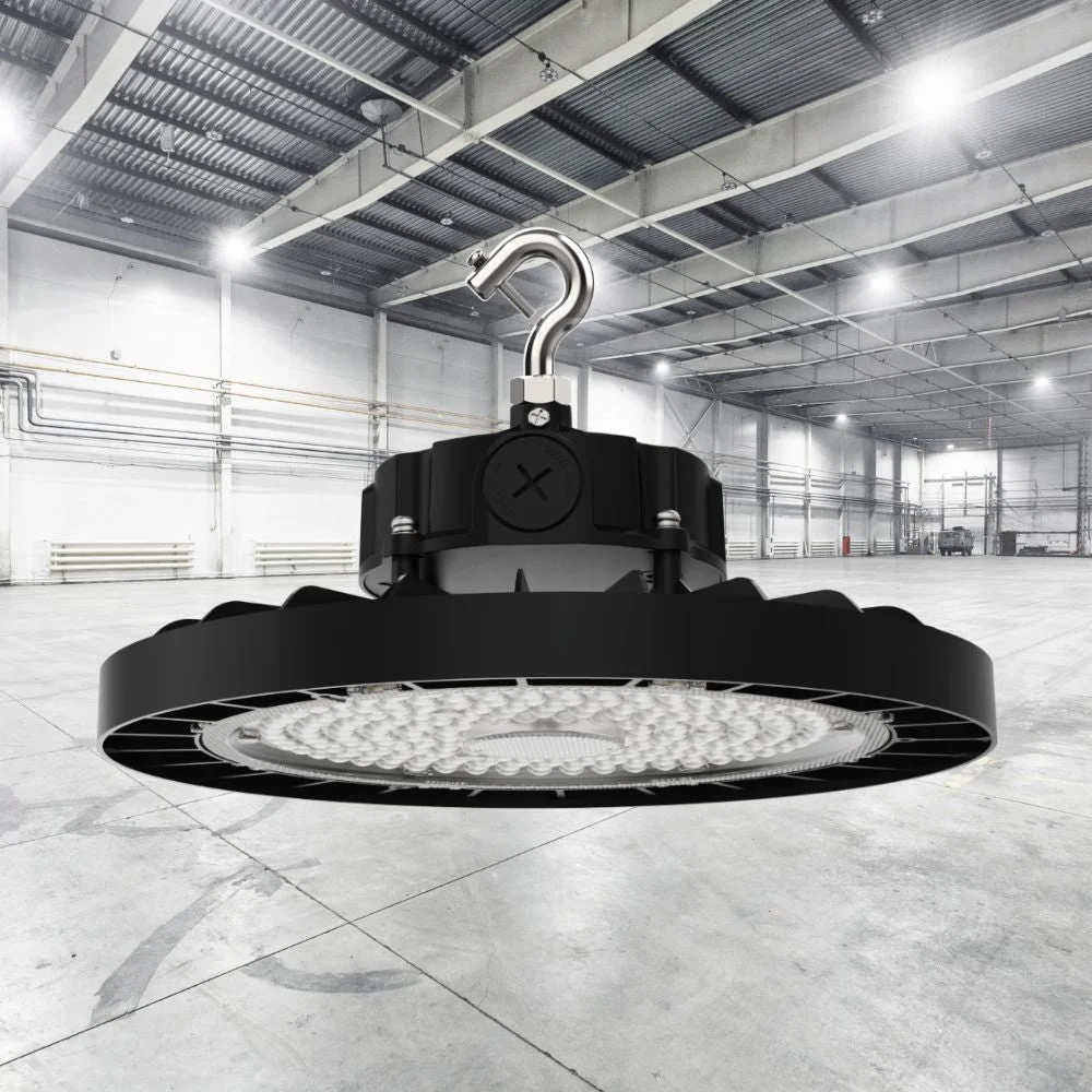 Static LED UFO High Bay, 30,000 Lumens, 200 Watt, 5000K, 120-277V, Black Finish - Image 7