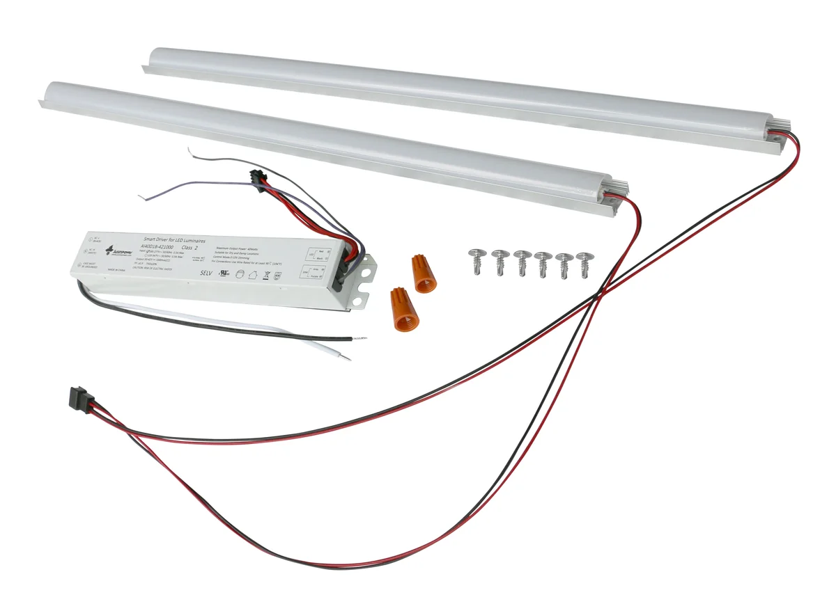 4 Foot LED Magnetic Strip Retrofit Kit for Linear Fixtures, 36W or 50W, 120-277V, 4000K or 5000K - Image 7