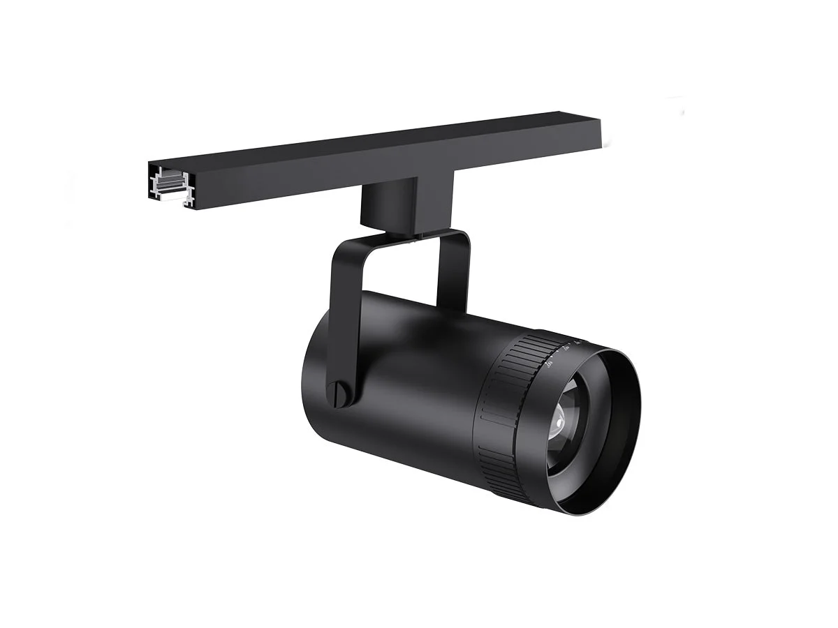 LED Track Light, 1800 Lumen Max, Wattage and CCT Selectable, Adjustable Beam Angle 15°-55°, 120V, Black Housing - Image 5