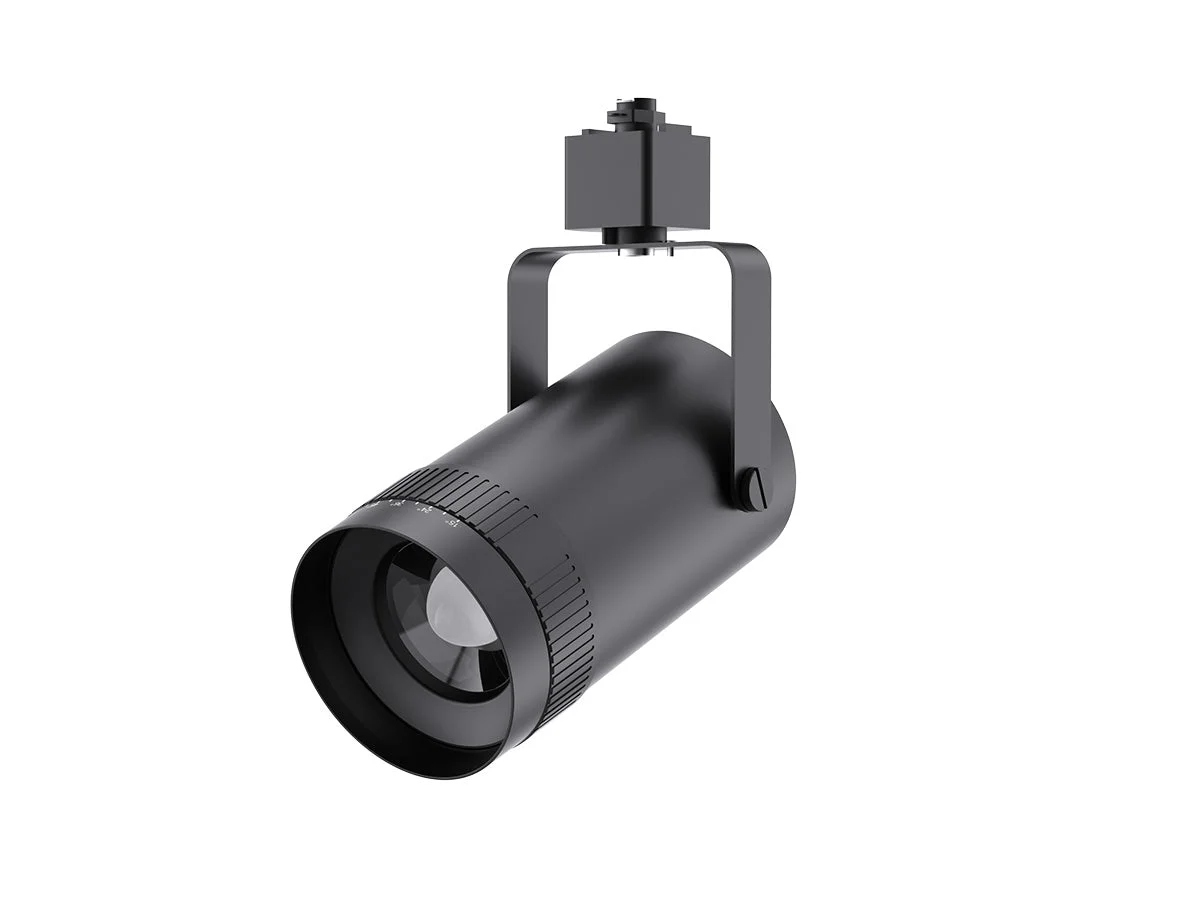 LED Track Light, 1800 Lumen Max, Wattage and CCT Selectable, Adjustable Beam Angle 15°-55°, 120V, Black Housing - Image 6