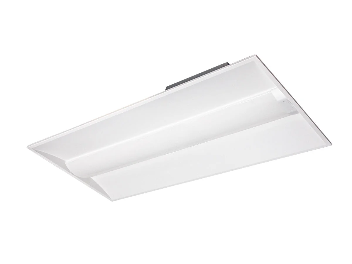 2 x 4 Foot Concord LED Center Basket Troffer, 6250 Lumen Max, Wattage and CCT Selectable, Dimmable, 120-277V