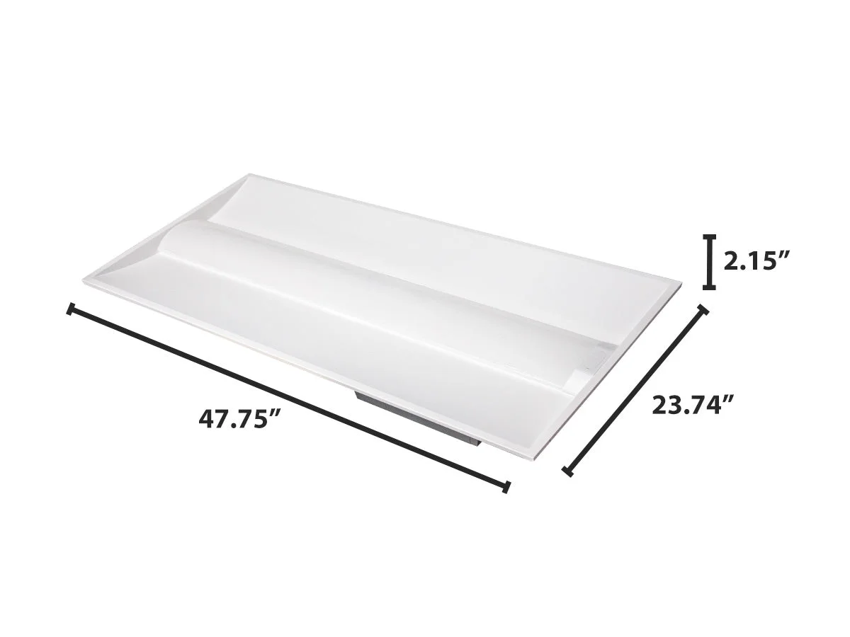 2 x 4 Foot Concord LED Center Basket Troffer, 6250 Lumen Max, Wattage and CCT Selectable, Dimmable, 120-277V - Image 3