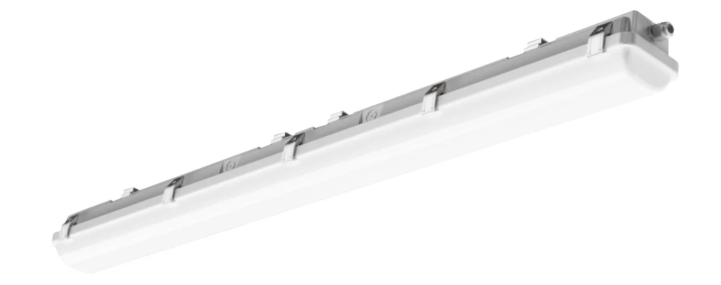 4FT LED Vapor Tight Fixture, 7,500 Lumen Max, CCT and Wattage Selectable, 120-277V