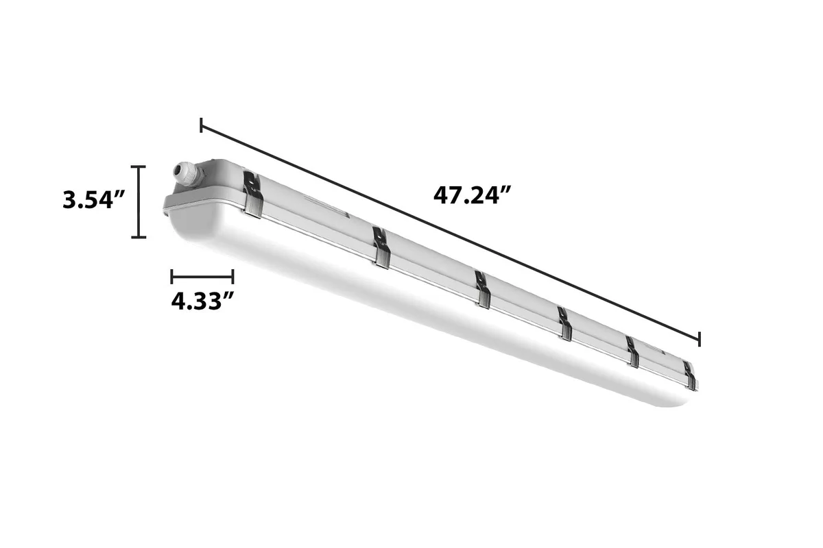 4FT LED Vapor Tight Fixture, 7,500 Lumen Max, CCT and Wattage Selectable, 120-277V - Image 3