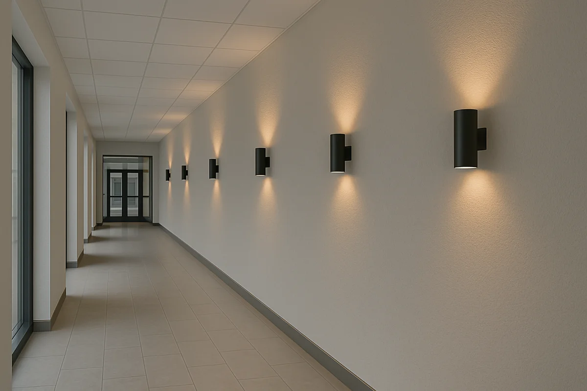 4" LED Architectural Indoor Wall Mount Cylinder Light, 3300 Lumens, 30W Direct/Indirect, CCT Selectable, 120-277V, Black or White - Image 3