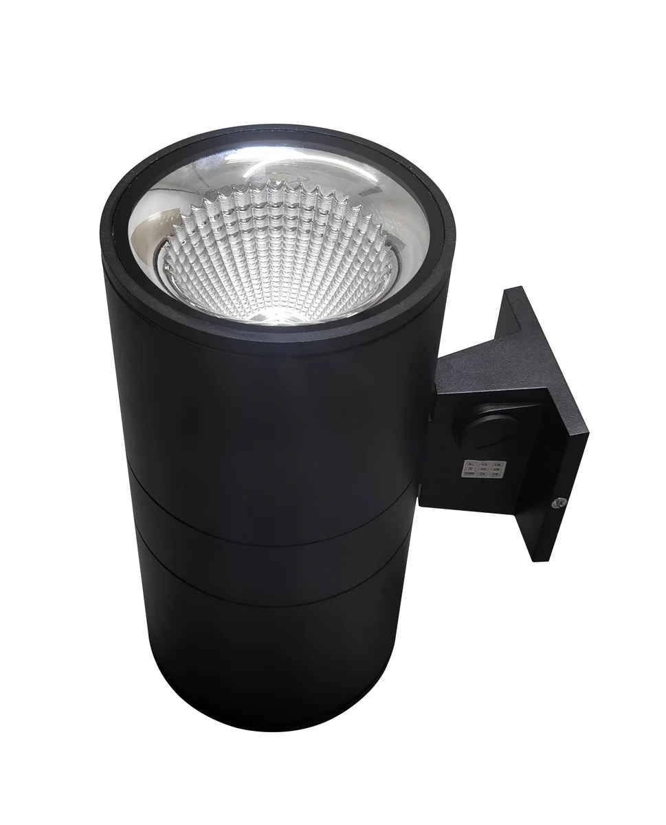 6" LED Architectural Wall Mount Cylinder Light, 5250 Lumen Max, Direct/Indirect, Wattage and CCT Selectable, 120-277V, Black Finish - Image 8