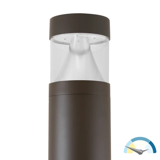 LED SPEC-SELECT™ Bollard Round, Flat Top Cone, 3360 Lumen Max, Wattage and CCT Selectable, 120-277V