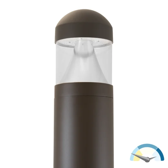 LED SPEC-SELECT™ Bollard Round, Dome Top, Cone, 3360 Lumen Max, Wattage and CCT Selectable, 120-277V