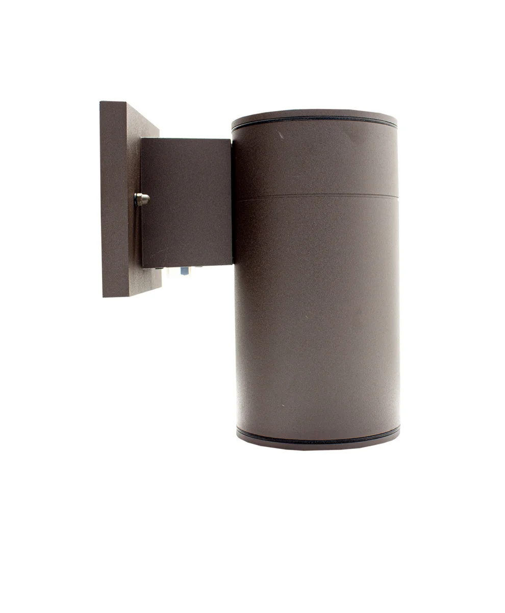 LED Outdoor Wall Cylinder Downlight, 15 watt, Selectable CCT, Bronze or Brushed Nickel - Image 2