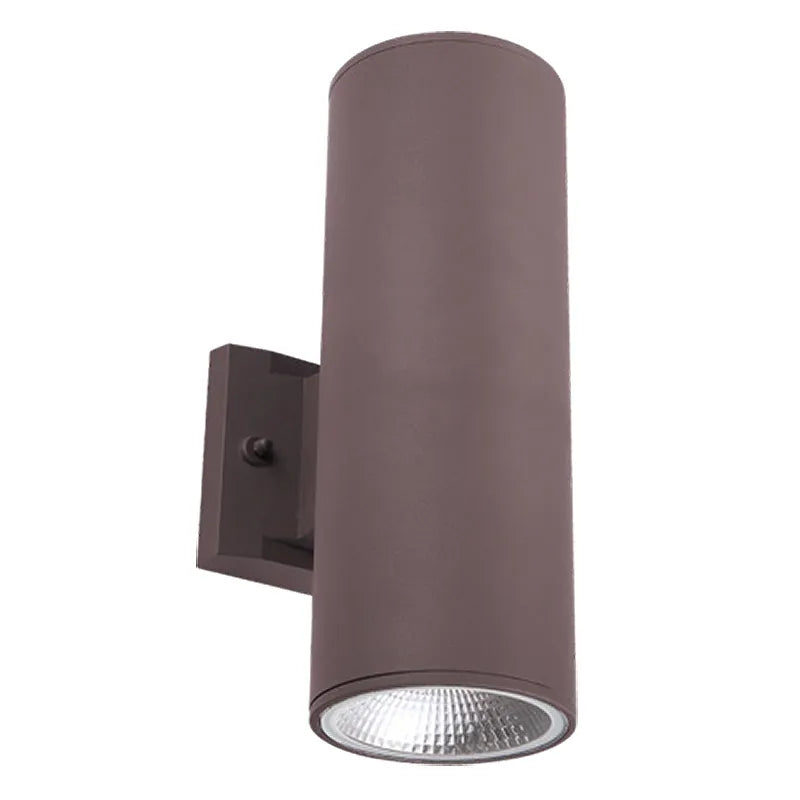 4" LED Outdoor Wall Cylinder Up/Down Light with Photocell, 1600 Lumen Max, Wattage and CCT Selectable, Bronze, Nickel, White, Black, and Antique Bronze Finish - Image 2