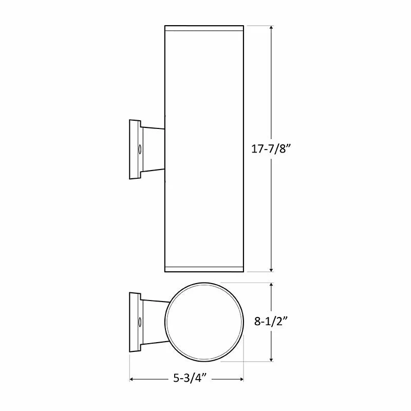Large LED Cylinder Up/Downlight, 3200 Lumens, 40 Watt, 120 Volts, CCT Selectable 3000K/4000K/5000K, White Finish - Image 2