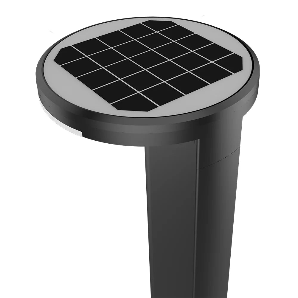 5W Solar LED Round Bollard Light - Image 2